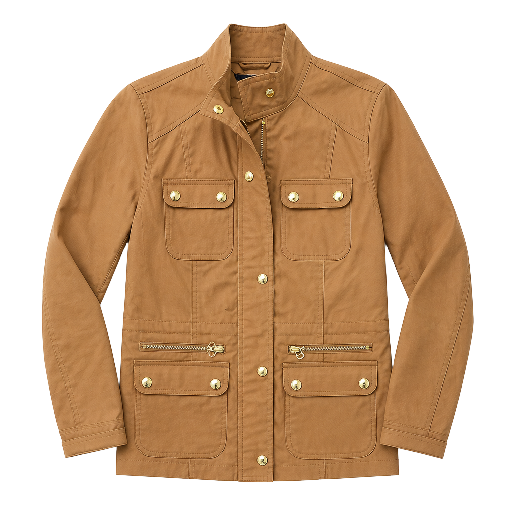 Tommy Hilfiger Women's Utility Field Jacket Tan Size S/P 1