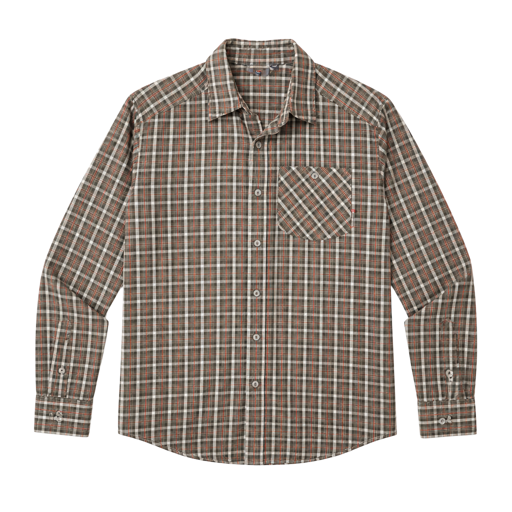 Merrell Men's Long Sleeve Plaid Button Down Shirt Size M 1