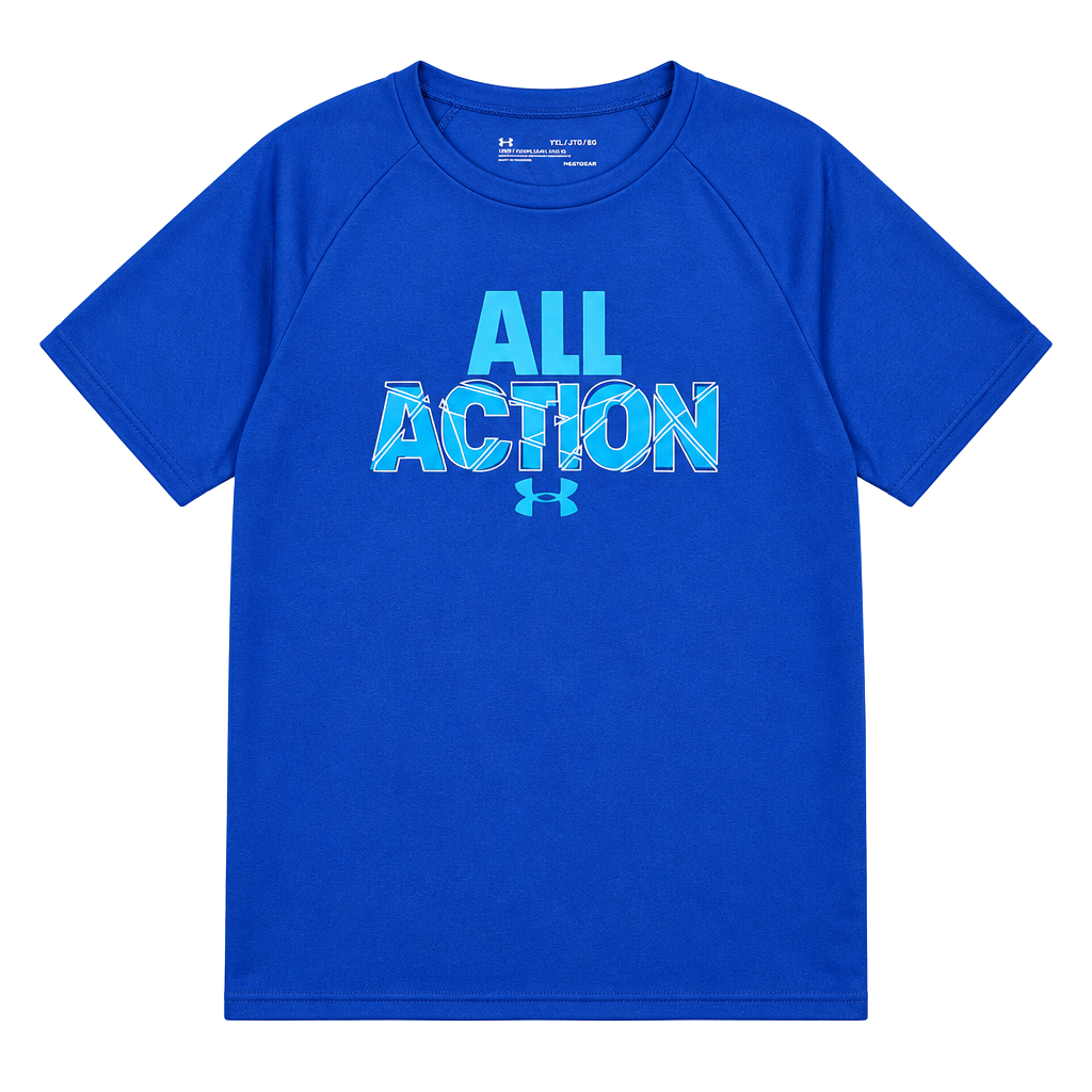 Under Armour All Action T-Shirt Size YXL Blue HeatGear
YOUTH 1