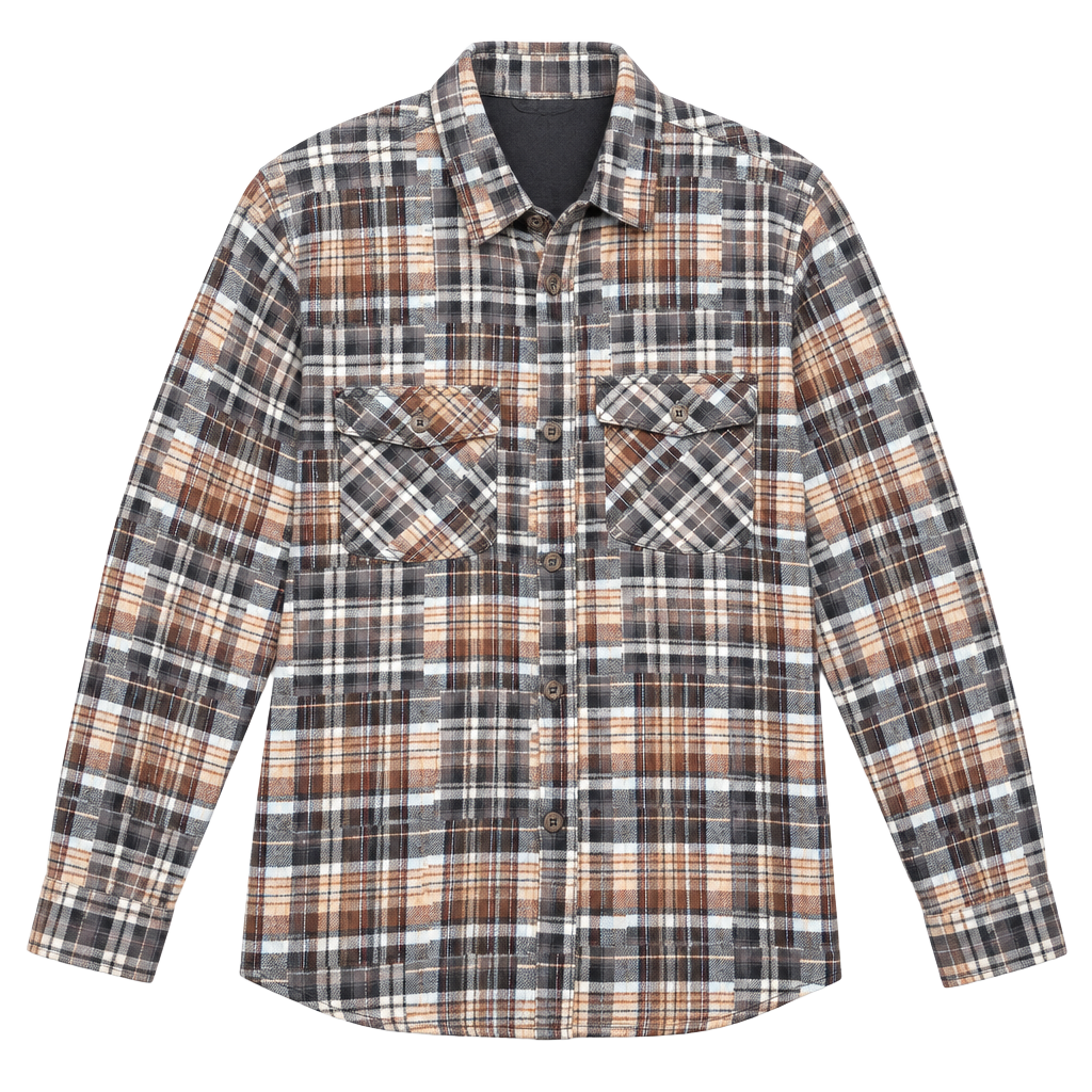 Goodfellow & Co Mens Size M Patchwork Plaid Heavyweight Button ..., 1