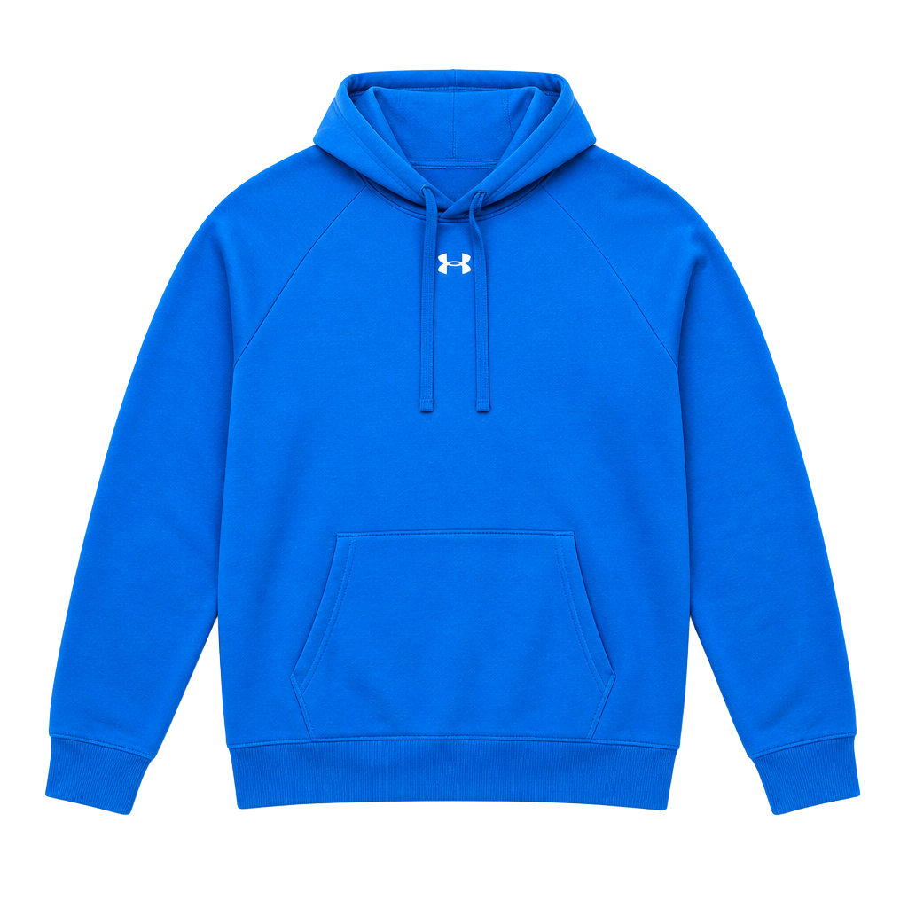 Under Armour Rival Fleece Blue Hoodie Sweatshirt Large 1