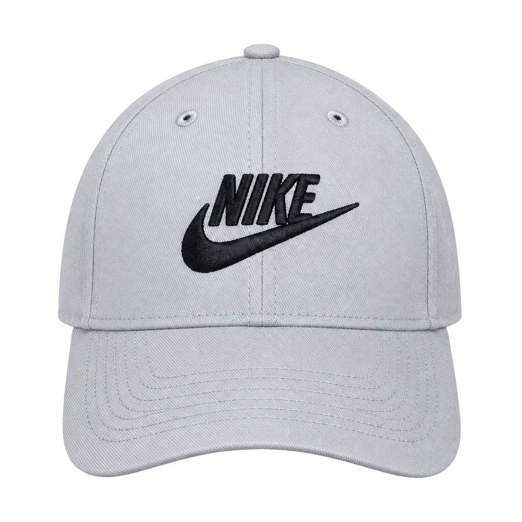 Nike Pro Snapback Hat Gray Black Embroidered Logo 1