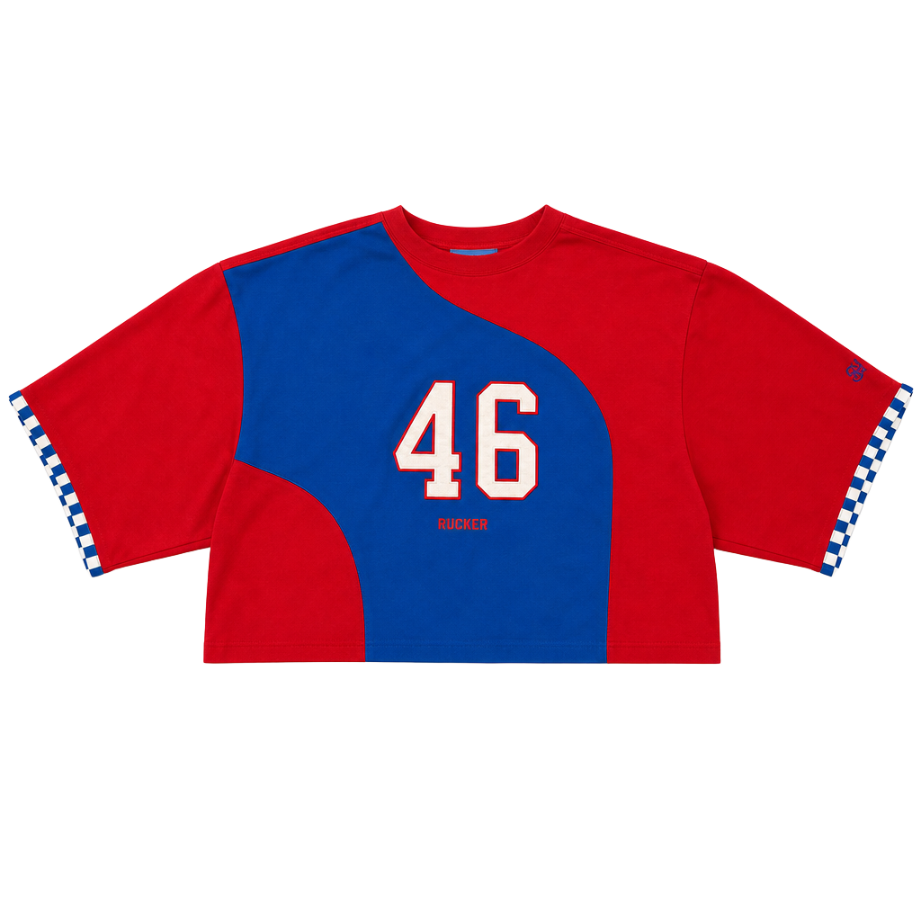 Vintage Stall & Dean RUCKER Park #46 Cropped Basketball Jersey Shirt 1