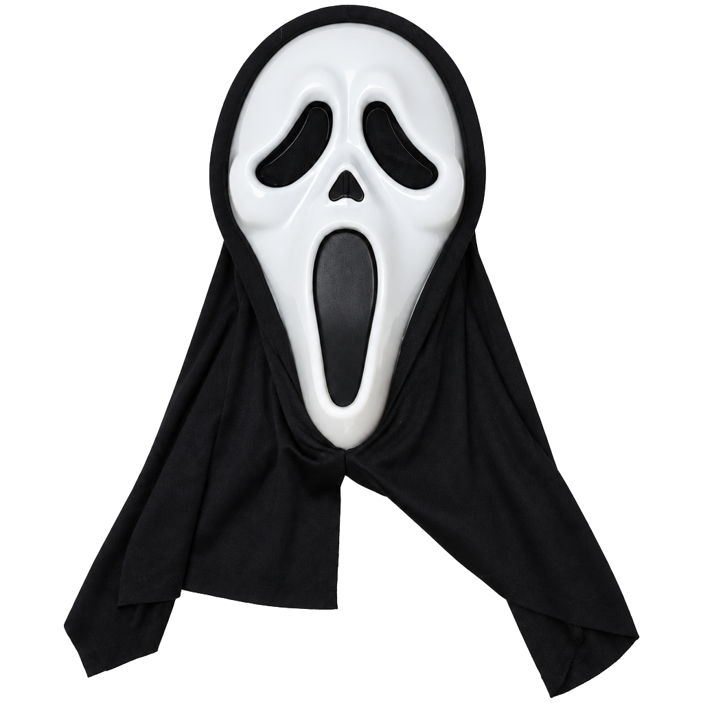 Scream Ghostface Mask Halloween Costume Horror Fun World 1