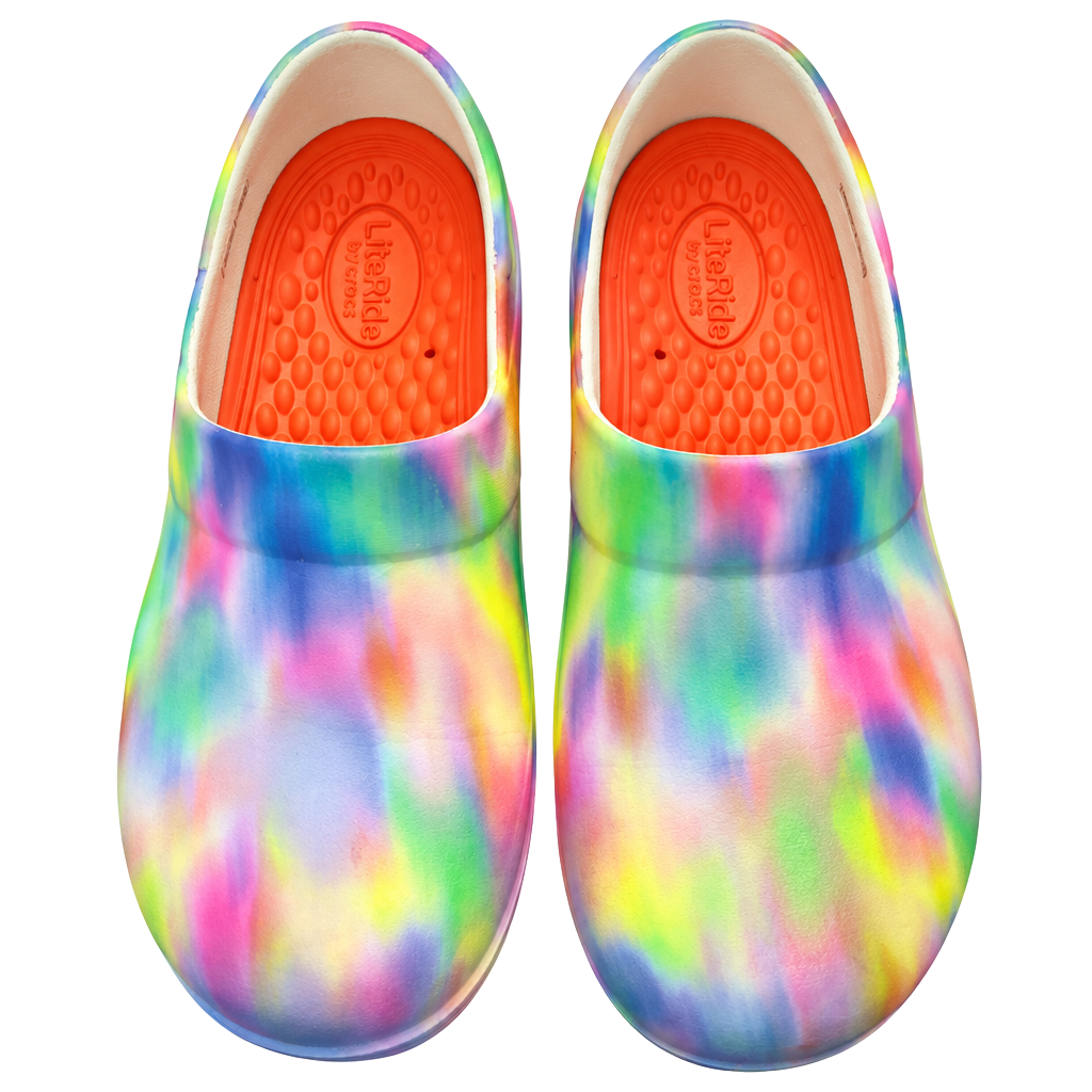 Crocs Neria Pro II Graphic Tie-Dye Clogs Size 8 Multicolored 1