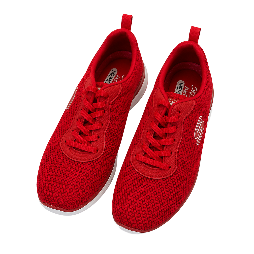 Skechers Women's Flex Appeal 4.0 Red Air-Cooled Memory Foam Sneakers 1