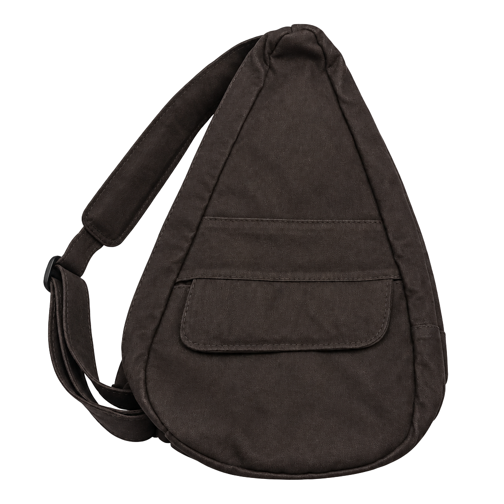 Ace Leather Goods Inc. Brown Leather Sling Backpack 1