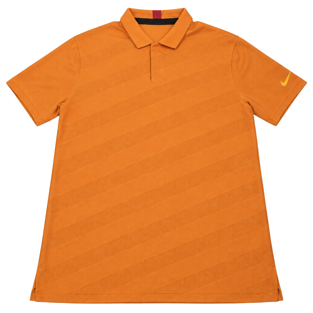 Nike Tiger Woods Collection Polo Shirt Size M Orange Golf Dri-FIT 1
