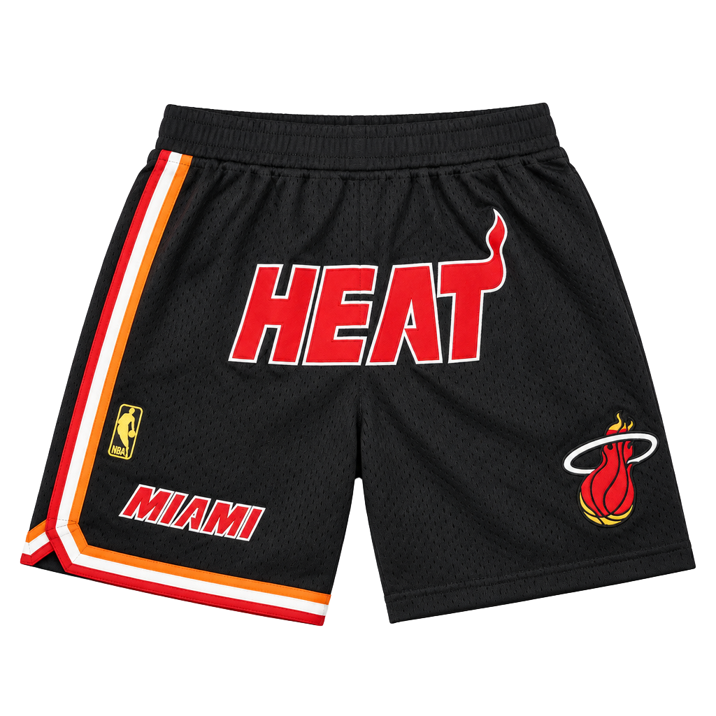Just Don Miami Heat 1996-97 Basketball Shorts Size M 1