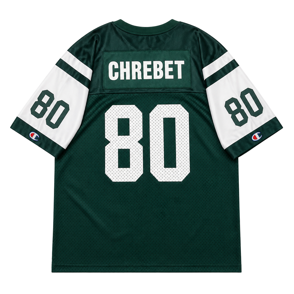 Vintage New York Jets Wayne Chrebet #80 Champion Mesh Football Jersey Youth XL 1