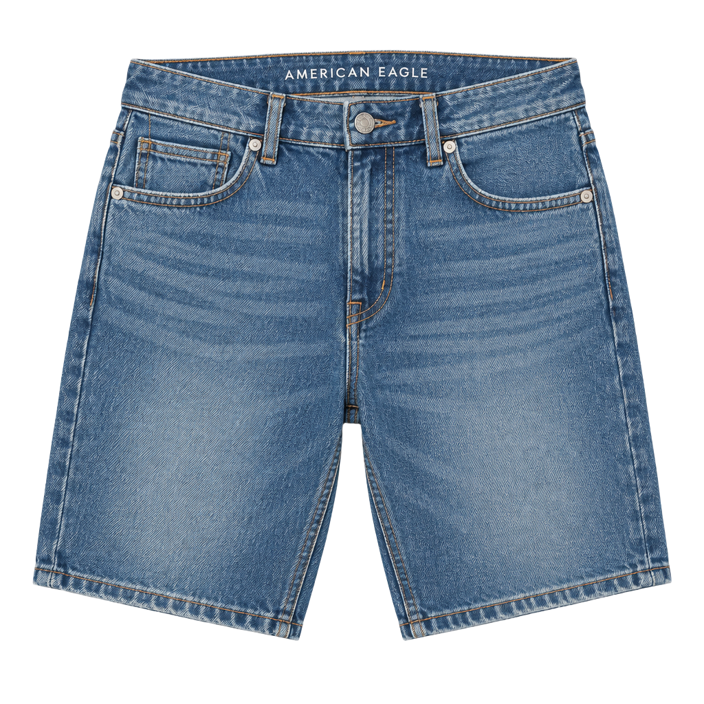 American Eagle Stretch Denim Jeans Size 4 Short Distressed Light Wash 1