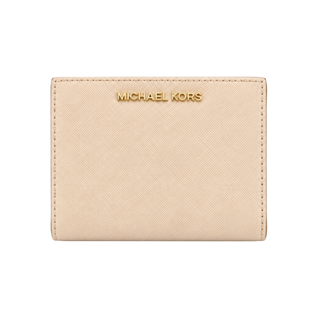 Michael Kors Saffiano Leather Pink Bifold Wallet 1