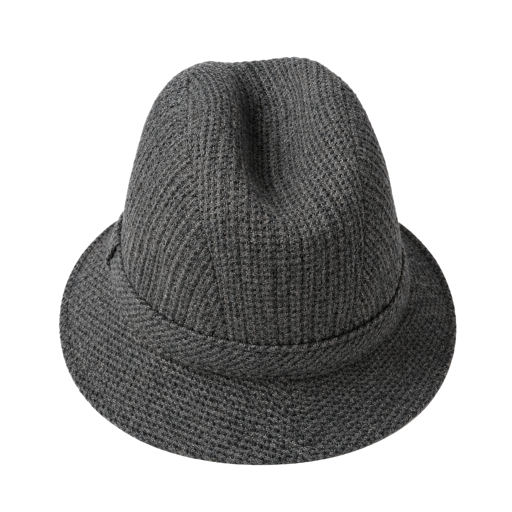 Vintage Pendleton 100% Wool Bucket Fedora Hat Tweed Gray Brown Men's Size XL 1