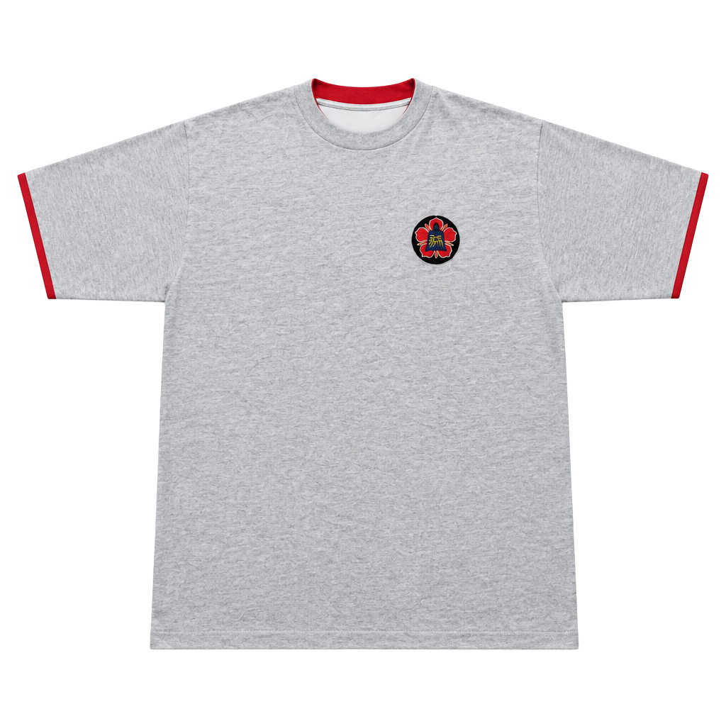 Vintage Belton Graphic T-Shirt Gray Red Trim 1