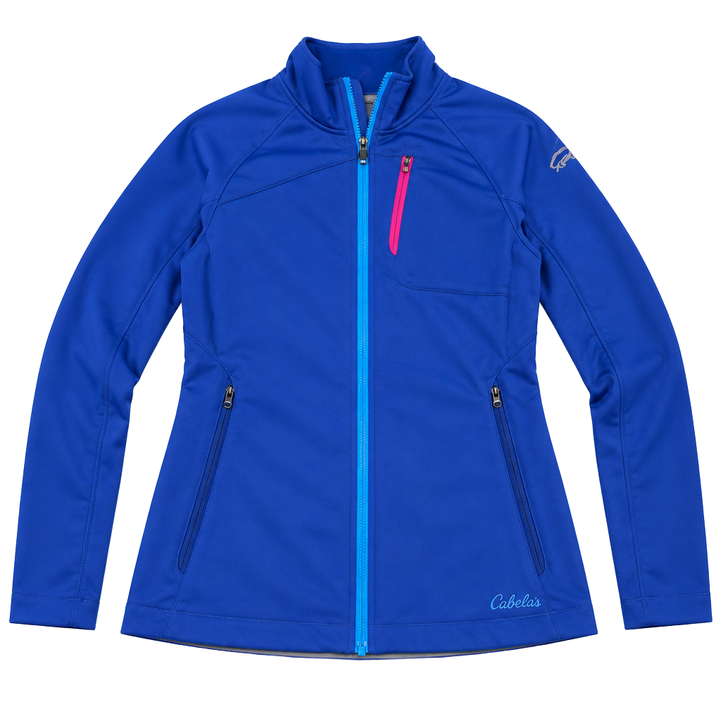 Cabelas XPG Softshell Jacket Size S Windstopper Blue Full Zip Outdoor 1