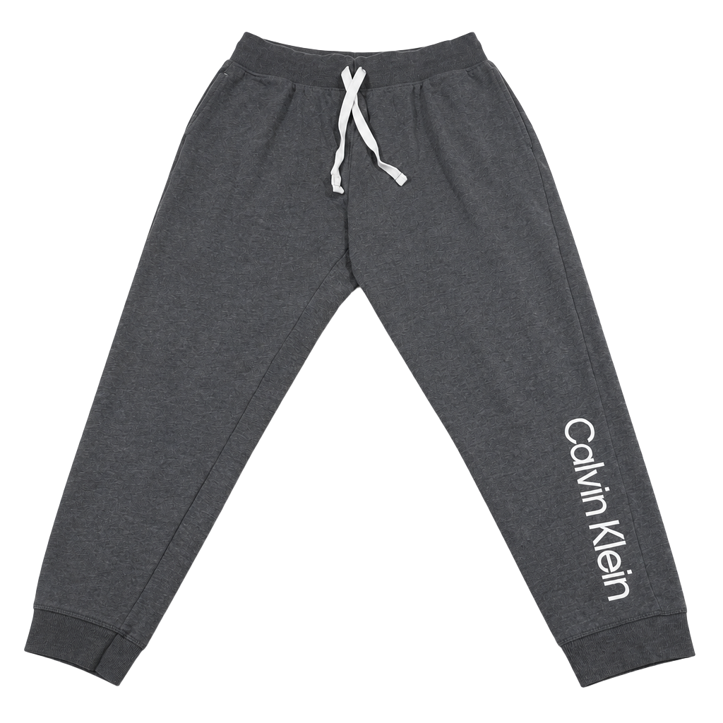 Calvin Klein Grey Logo Sleepwear Jogger Sweatpants Size XL 60/40 cotton blend 1