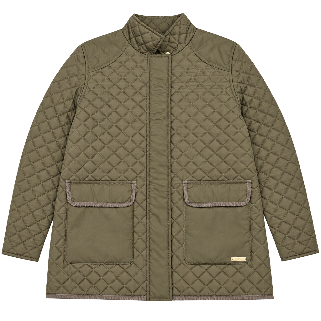 U.S. Polo Assn. Quilted Jacket Olive Green 1