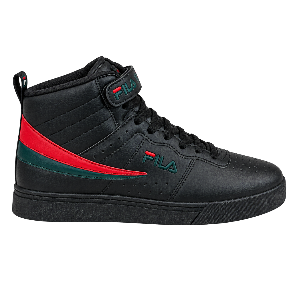 Fila Vulc 13 Repeat Logo Size 8.5 Black High-Top Sneakers 1