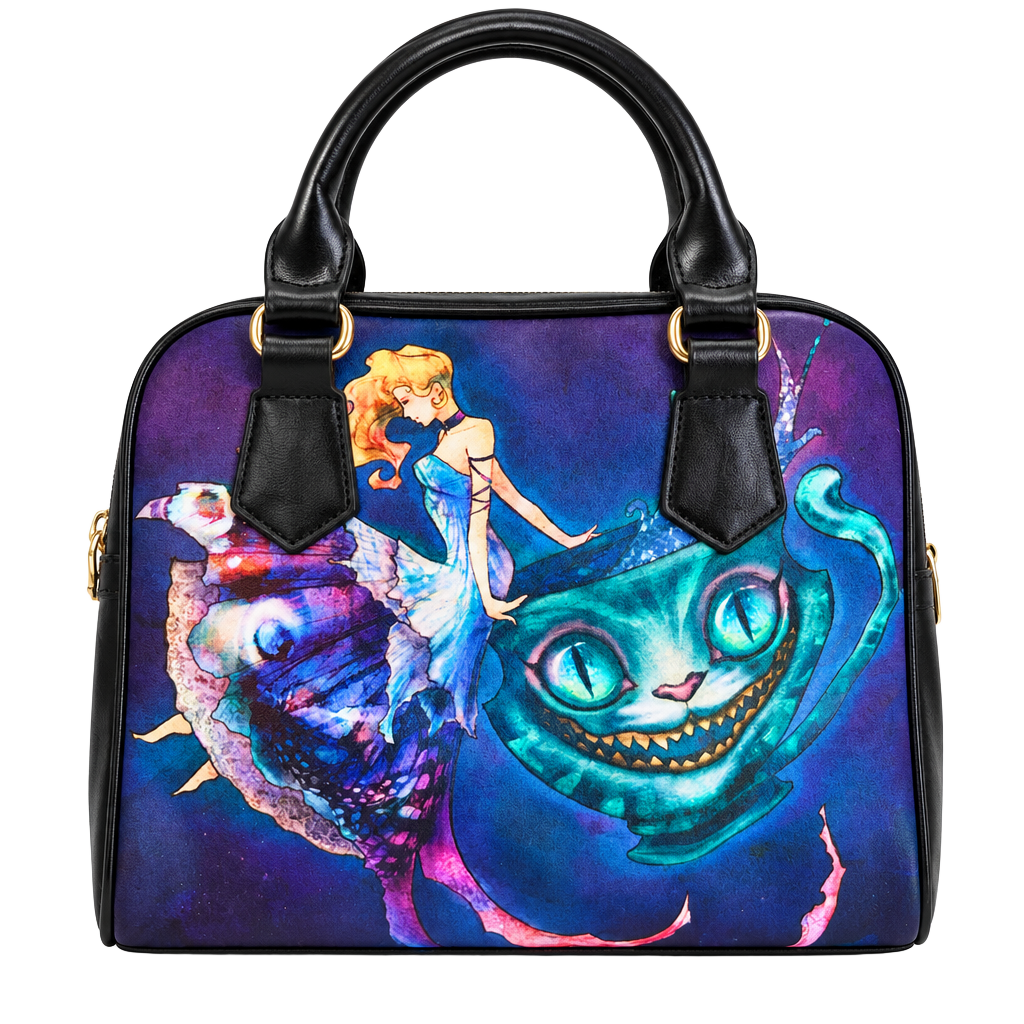 Alice Cheshire Cat Satchel Crossbody Purse 1