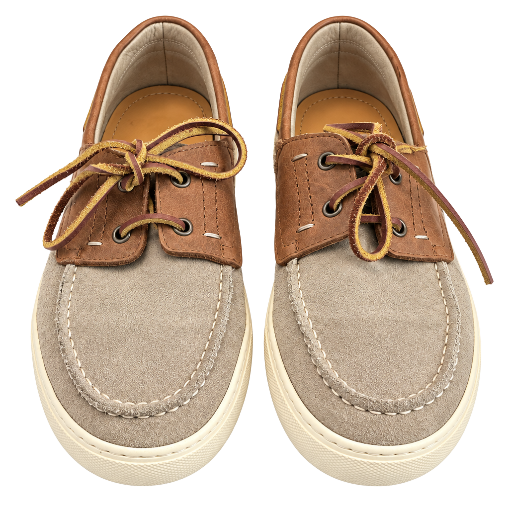 Velasca Marno Boat Shoes leather Beige Suede Sneaker Sole 1