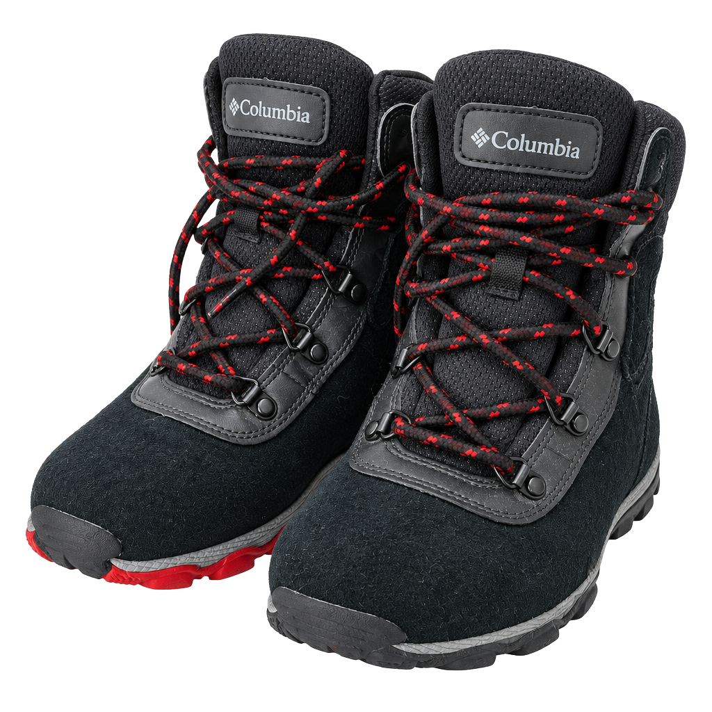 Columbia Newton Ridge Hiking Boots Black Red US 6 1