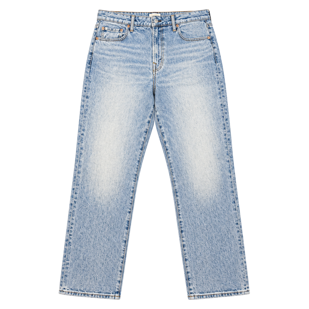 AE77 Cigarette Jeans Size 32 Light Wash Denim Straight Leg New 1
