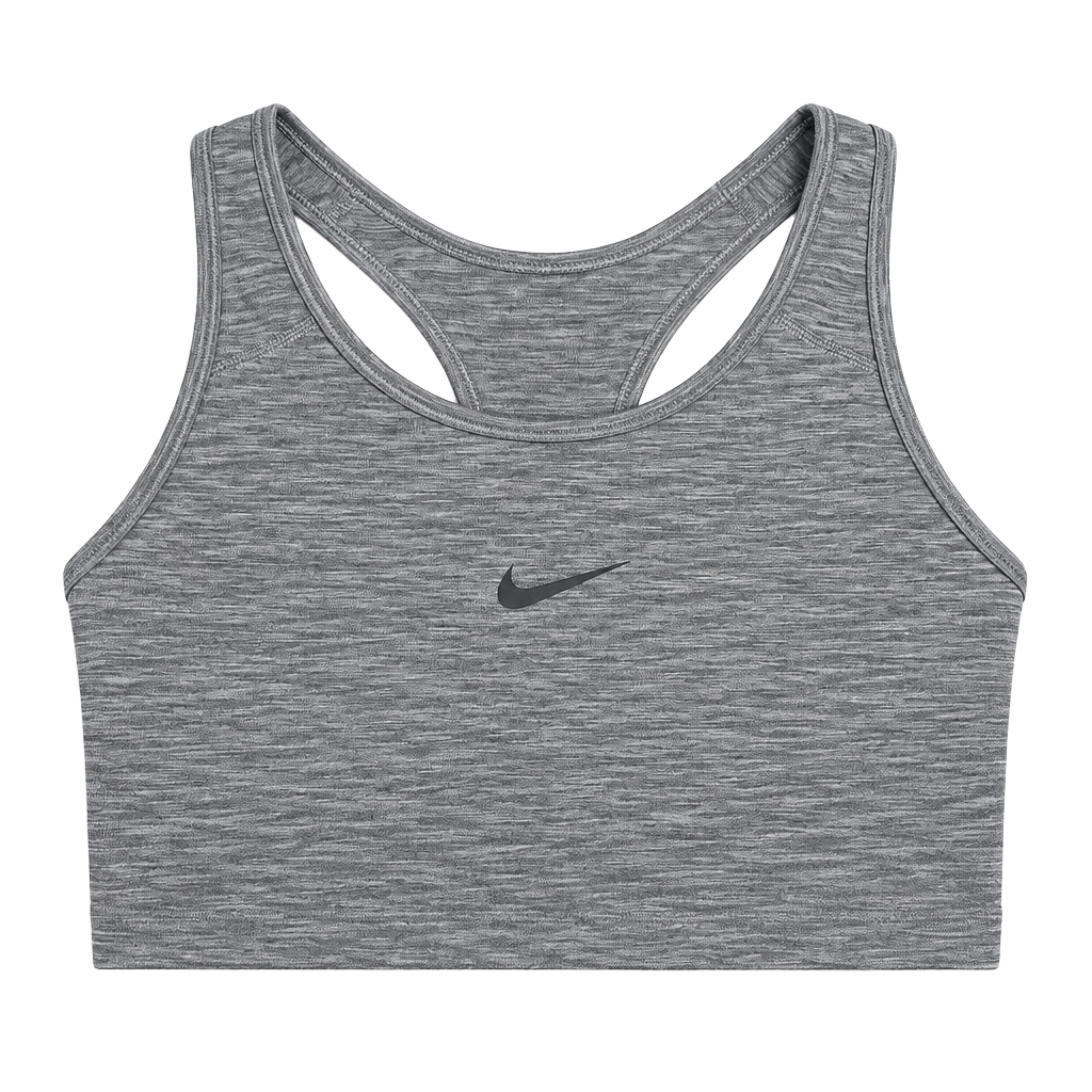 Nike Sports Bra Size M Gray Dri-FIT Racerback Workout Athletic 1