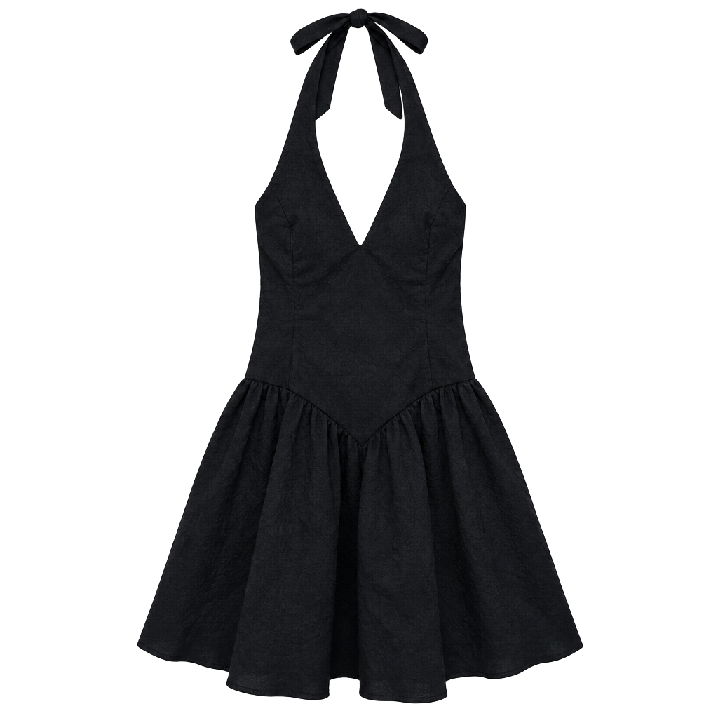 Wild Fable Halter Dress Size S Black 1