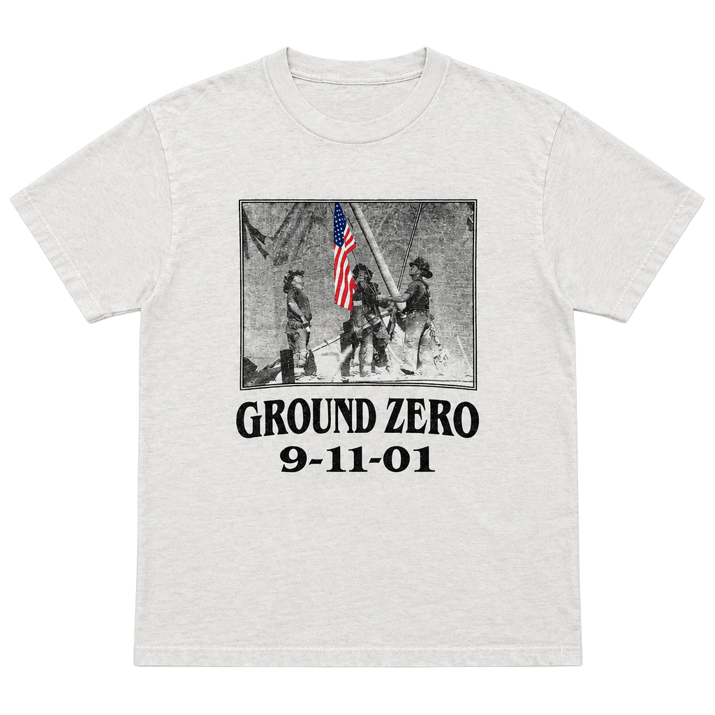Delta Pro Weight Ground Zero 9-11-01 T-Shirt White Size S 1