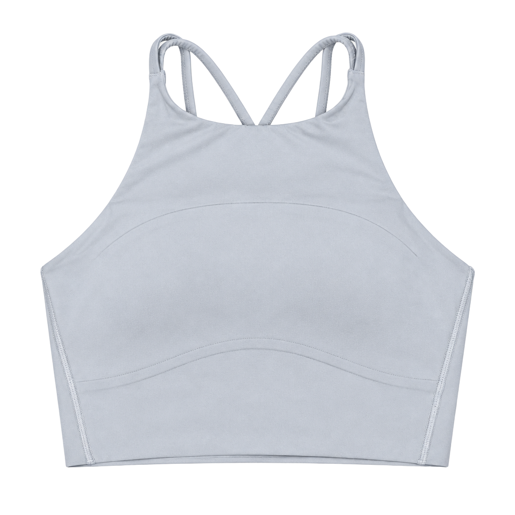 Lululemon Energy High-Neck Longline Sports Bra Light Blue 1