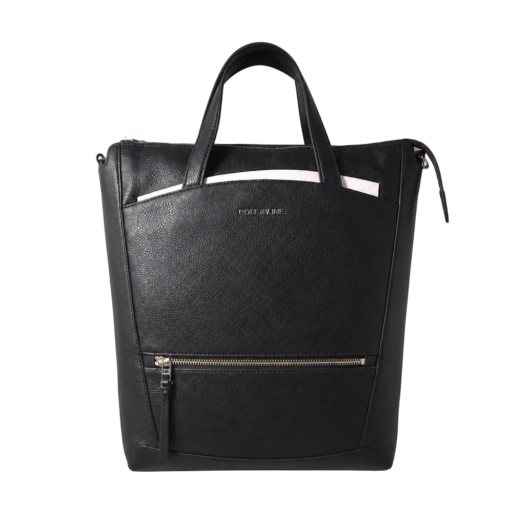 Cole Haan Essential Convertible Backpack Black Leather 1