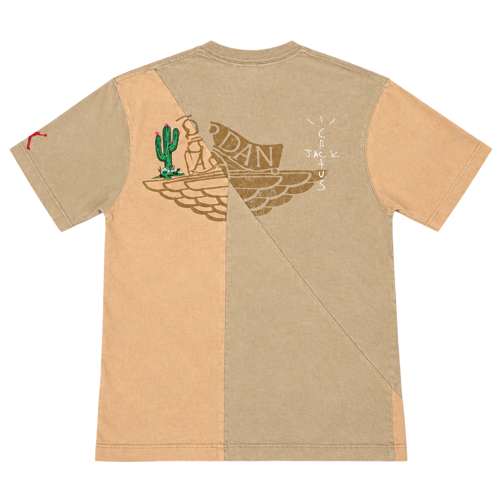 Jordan x Travis Scott Cactus Jack T-Shirt Tan 1