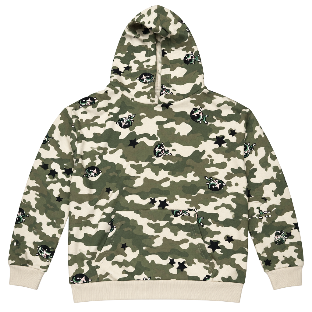 The Powerpuff Girls Camo Hoodie Size XS 1