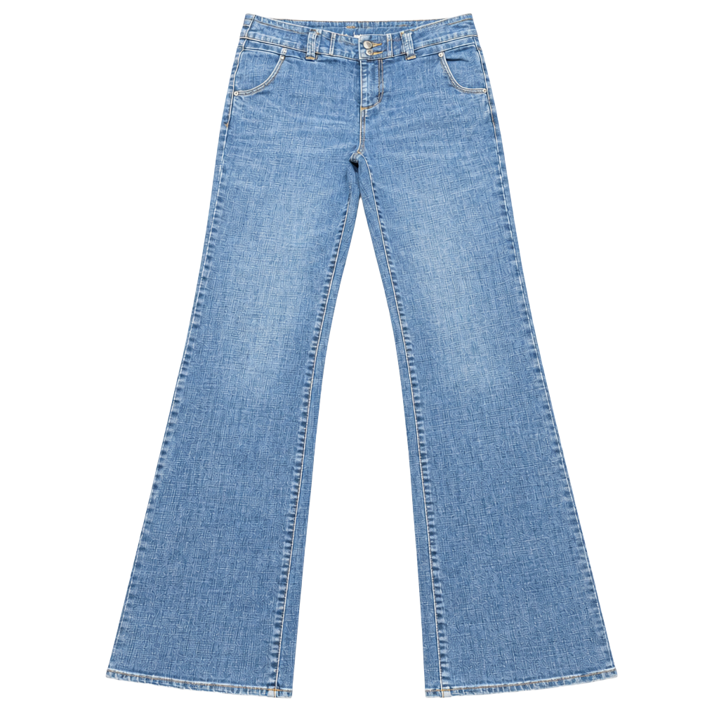 Lee Flare Jeans Size 6 Medium Wash Denim 1