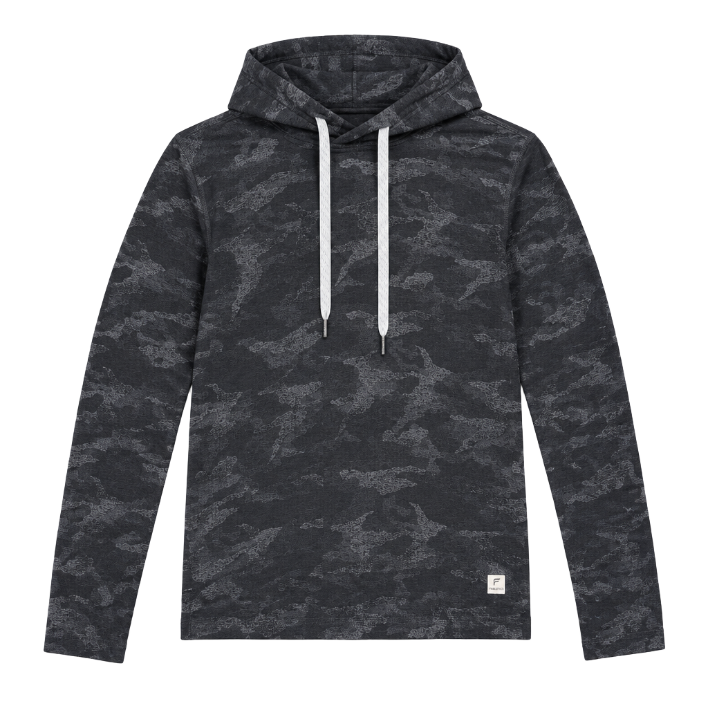 Vuori Halo Essential Hoodie Size Small Black Camo 1
