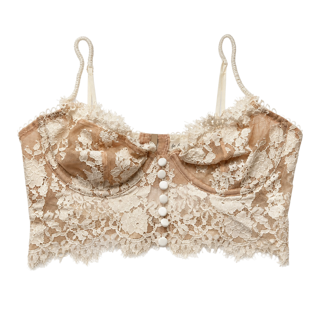 NWOT For Love & Lemons Faye Lace Underwire Bustier Bra Small 1