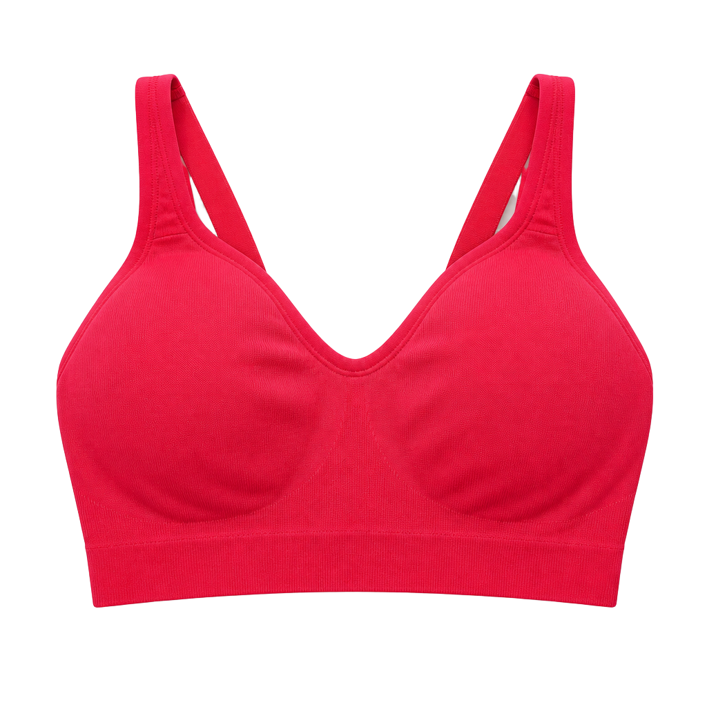 NWT Paragon Gym Brat Padded Contour Sports Bra Medium Hot Pink 1