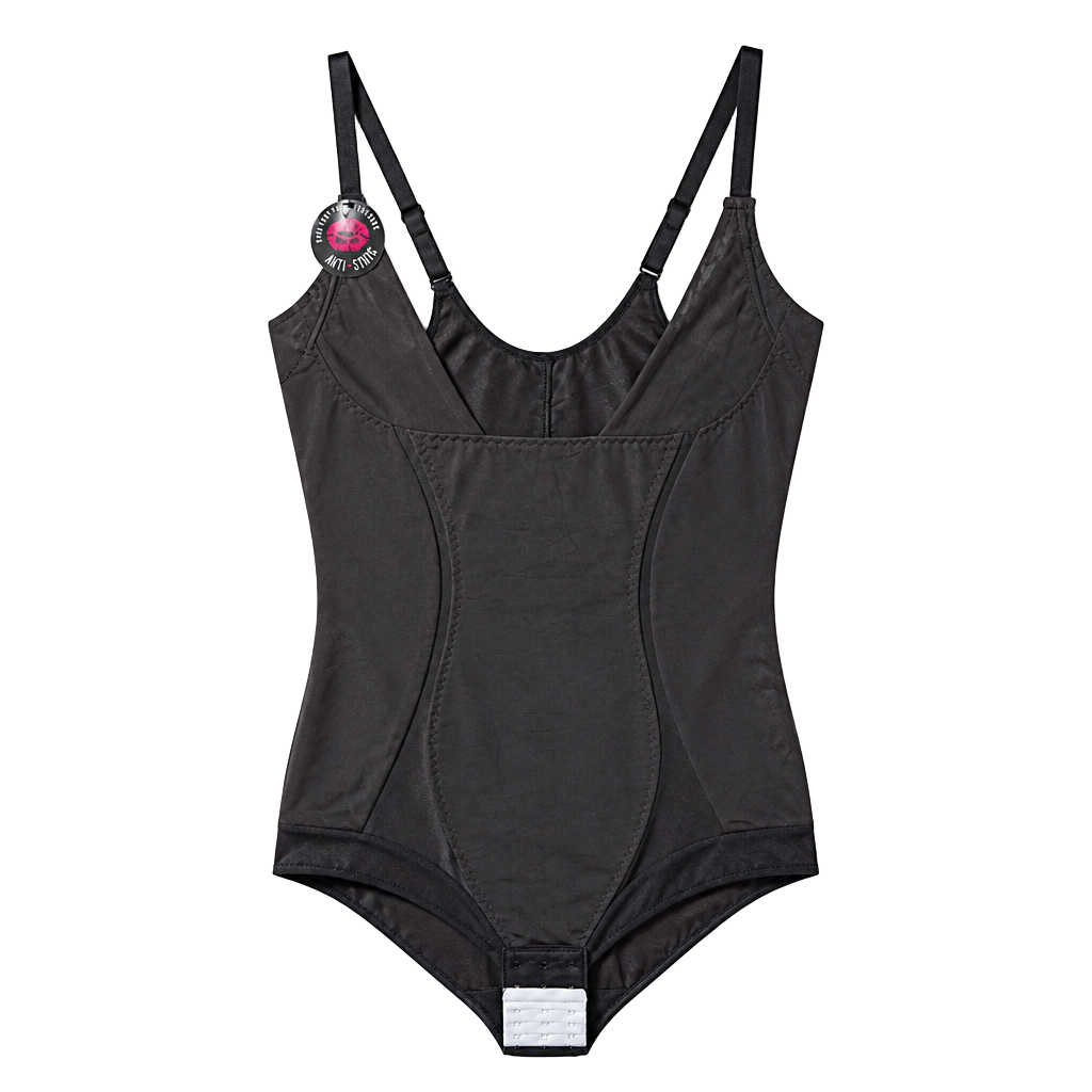 NWT Maidenform Firm Foundations Open Bust Body Shaper XL Black DM5004 1