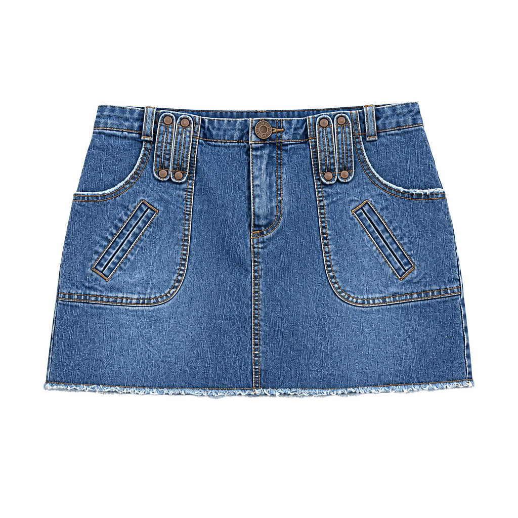 2000s denim mini skirt 1