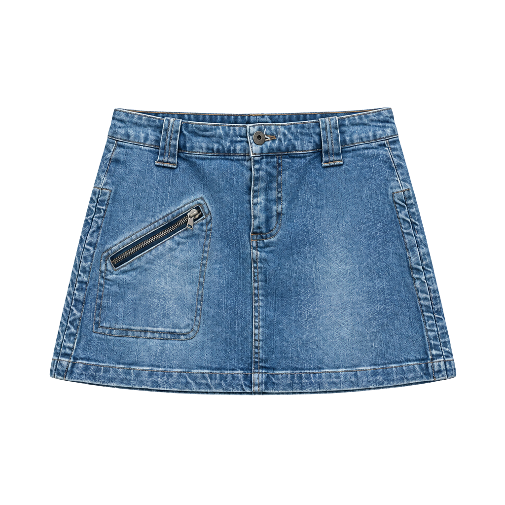 2000s denim mini skirt 1