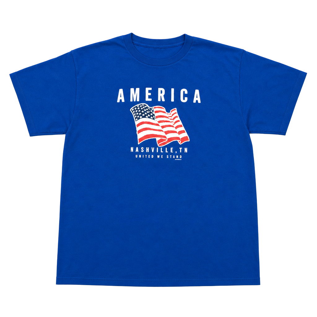 Delta Nashville, TN America United We Stand Blue Graphic T-Shirt 1