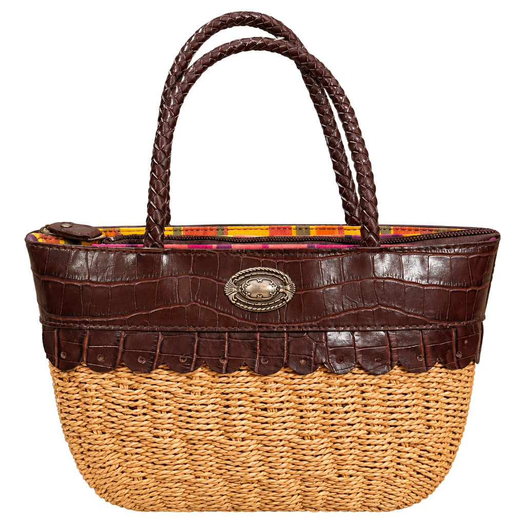 Woven Straw Shoulder Bag 1