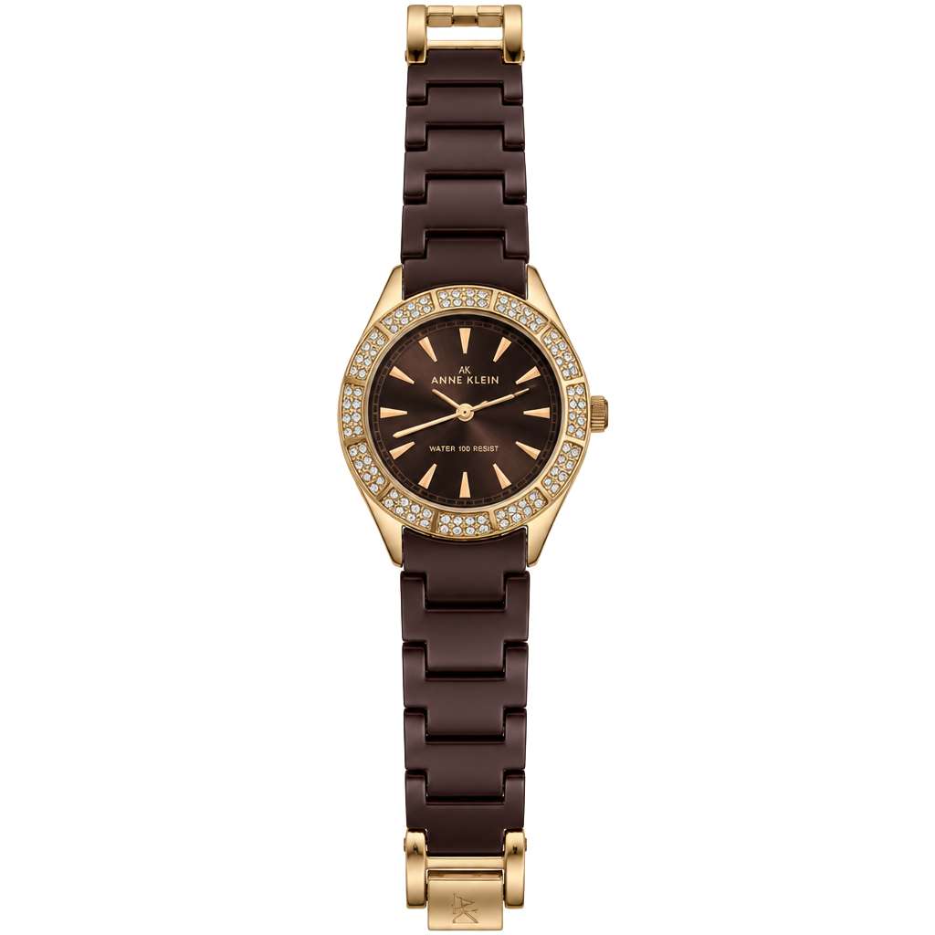 Anne Klein Ceramic Crystal Rose Gold Women's Watch 1