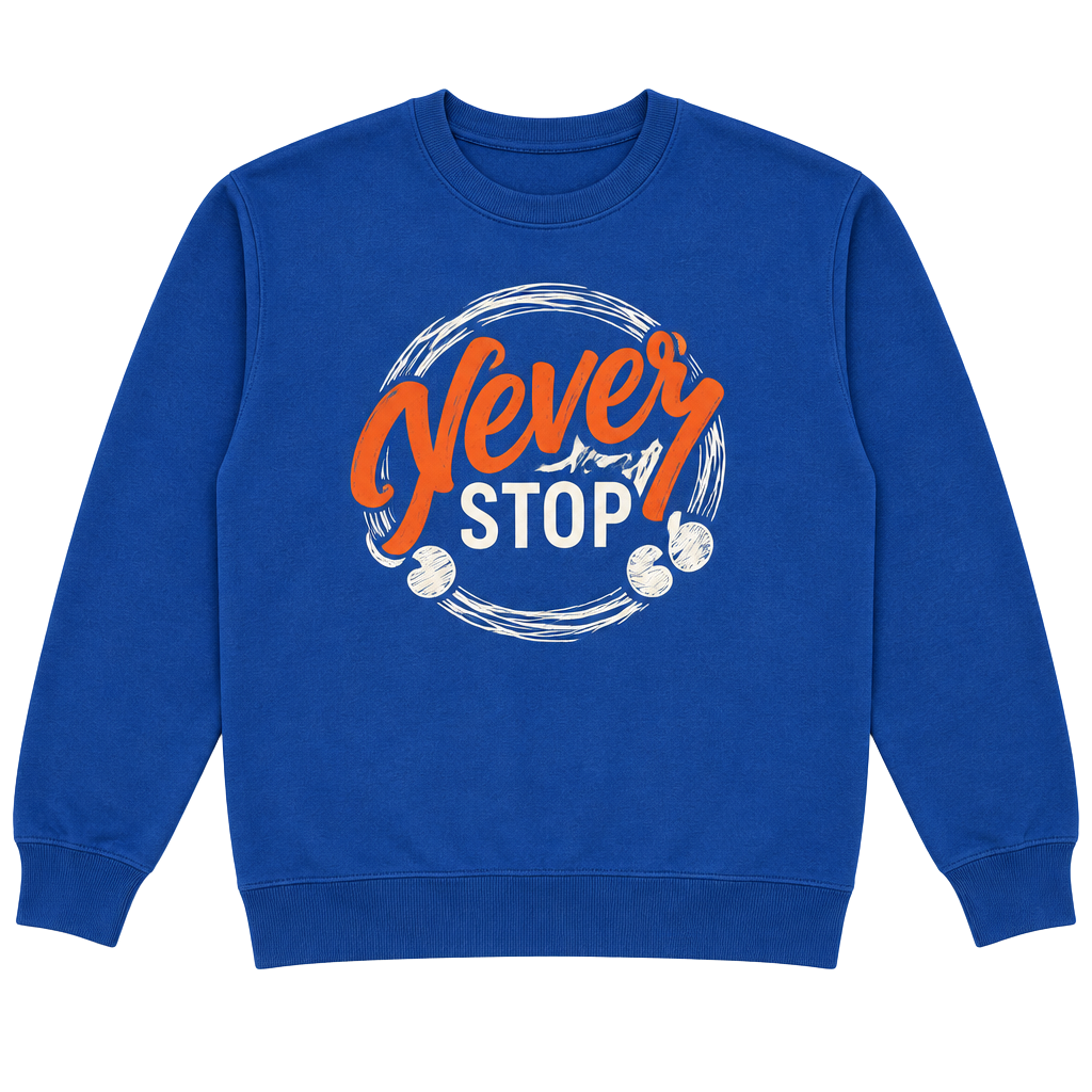 Can't Stop God Graphic Sweatshirt Blue 1