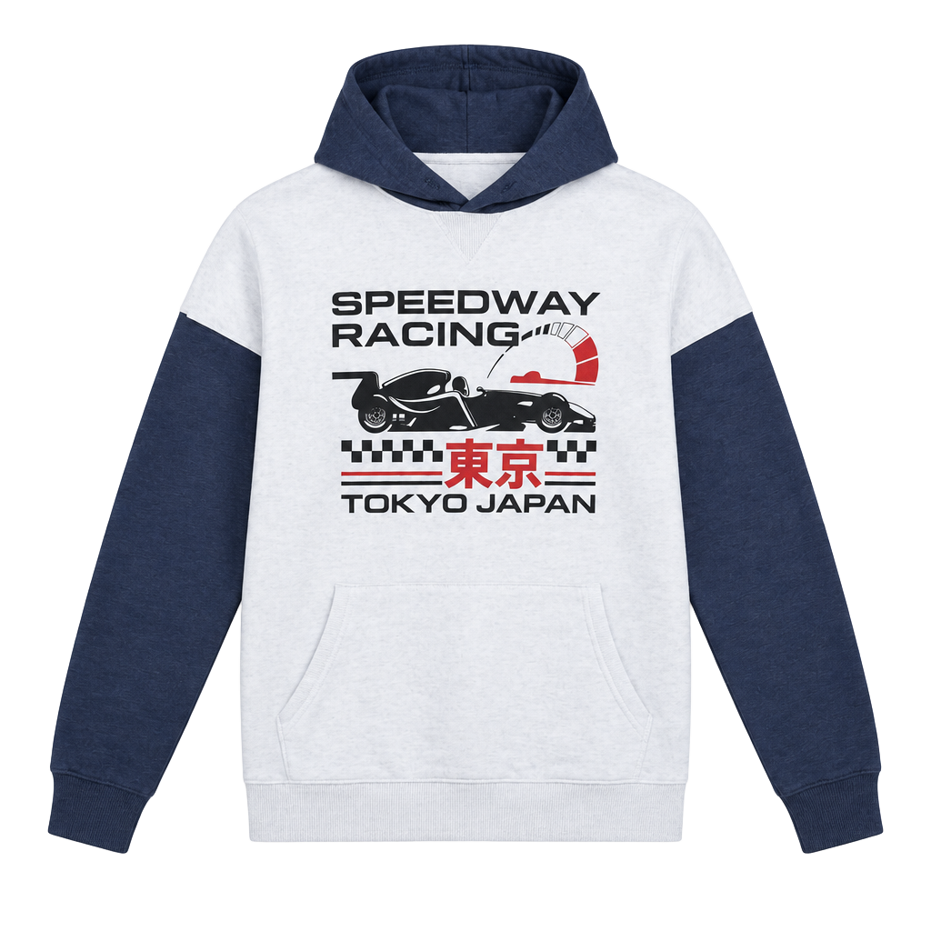 Aeropostale Speedway Racing Tokyo Japan Hoodie Size S Colorblock 1