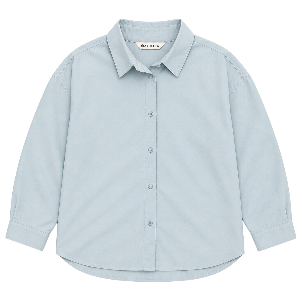 Athleta Performance Poplin Button Up Long Sleeve Shirt 1