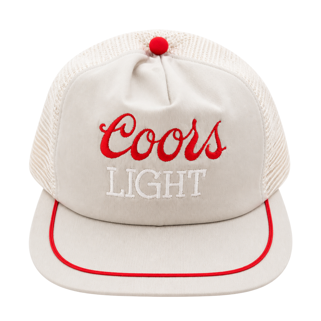 Vintage Coors Light Trucker Hat Snapback California Headwear Adult 1