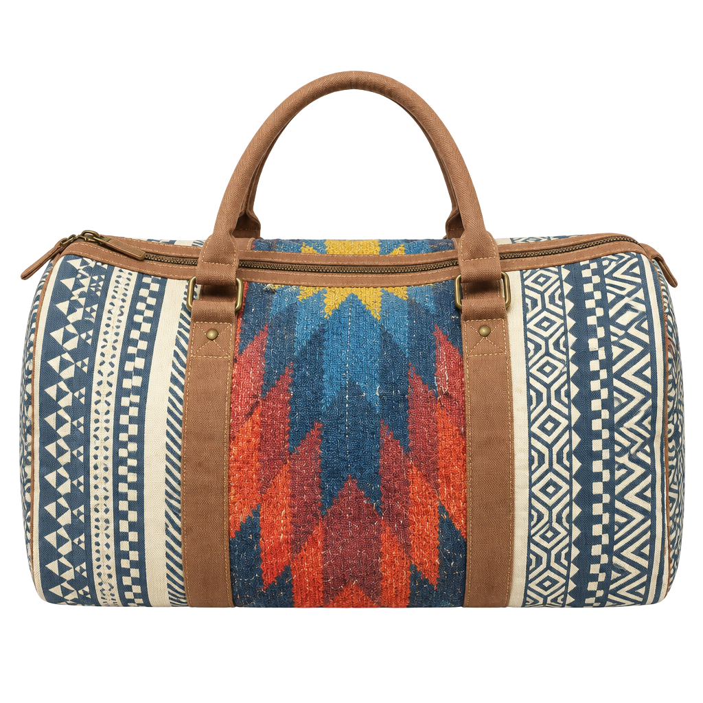 Tigerbear Republik Overnight Weekender Travel Duffle Gym Bag Aztek Print 1