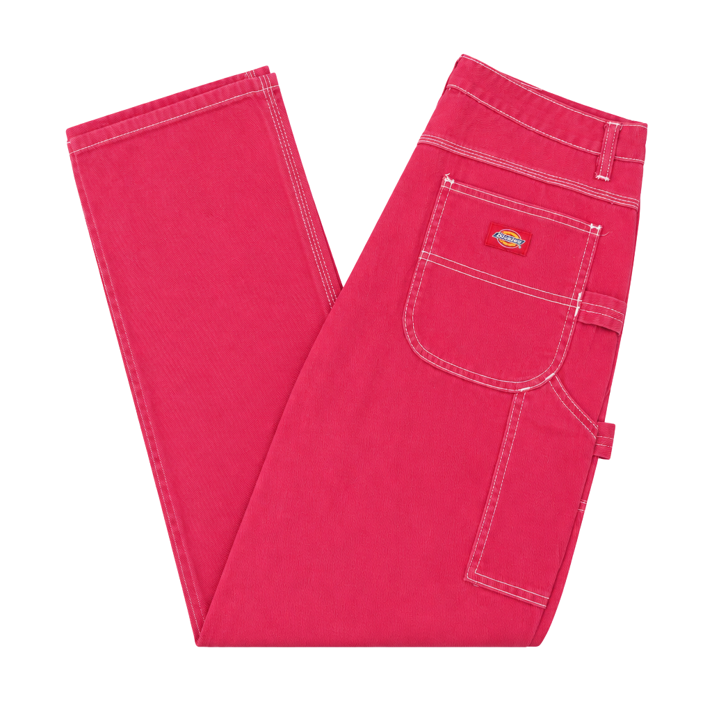Dickies Carpenter Pants Size 7/28 Red Cotton Utility 1