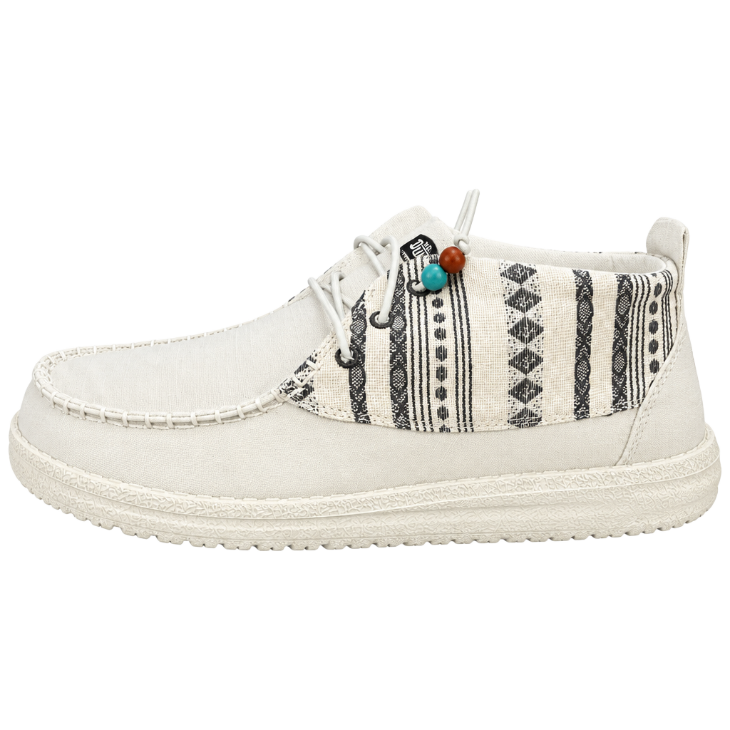 Hey Dude Wendy Mid Boho Mix Size 8 Baja Cream Shoes 1